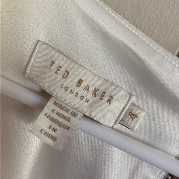 Ted Baker Evrely midi dress It’s Spring! Hummingbirds! Midi Dress Sz 4 = USA 10 - Picture 3 of 14